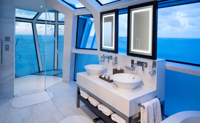 Celebrity Cruises' Reflection Suite Bath