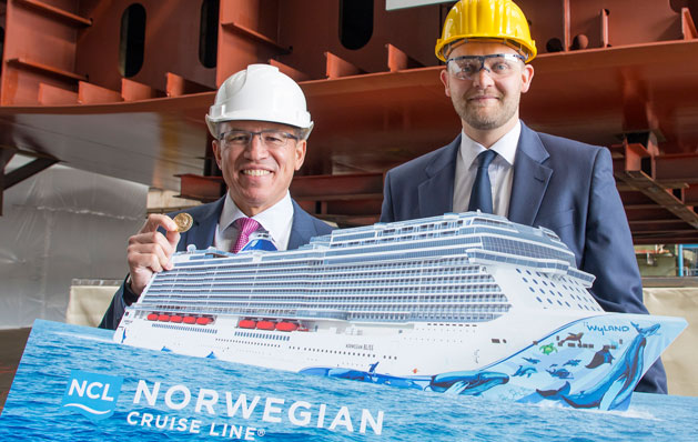 Norwegian Bliss - keel laying
