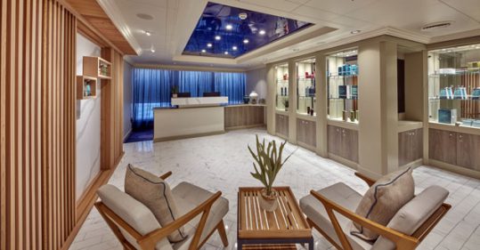 Cunard Line's Mareel Spa Reception