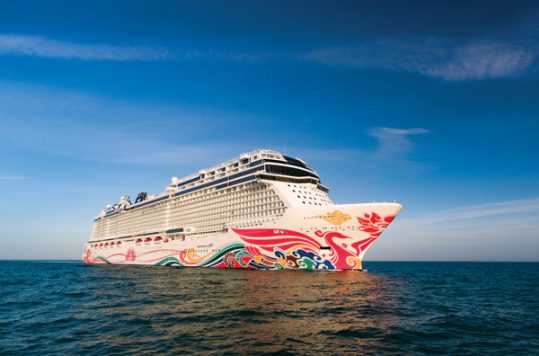 Norwegian Joy at sea