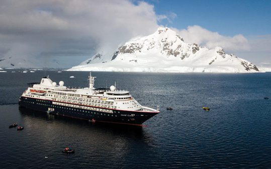 Silver Cloud in Antarctica