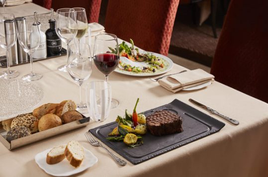 A gourmet Silversea meal