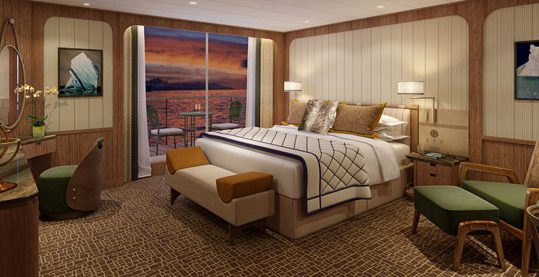 Seabourn Signature Suite bedroom