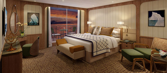 Seabourn Signature Suite bedroom
