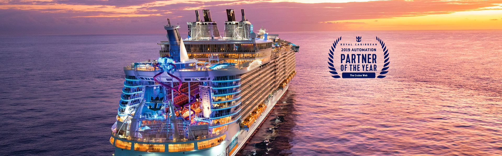 The Cruise Web is Royal Caribbean's 2019 Automation Partner of the Year