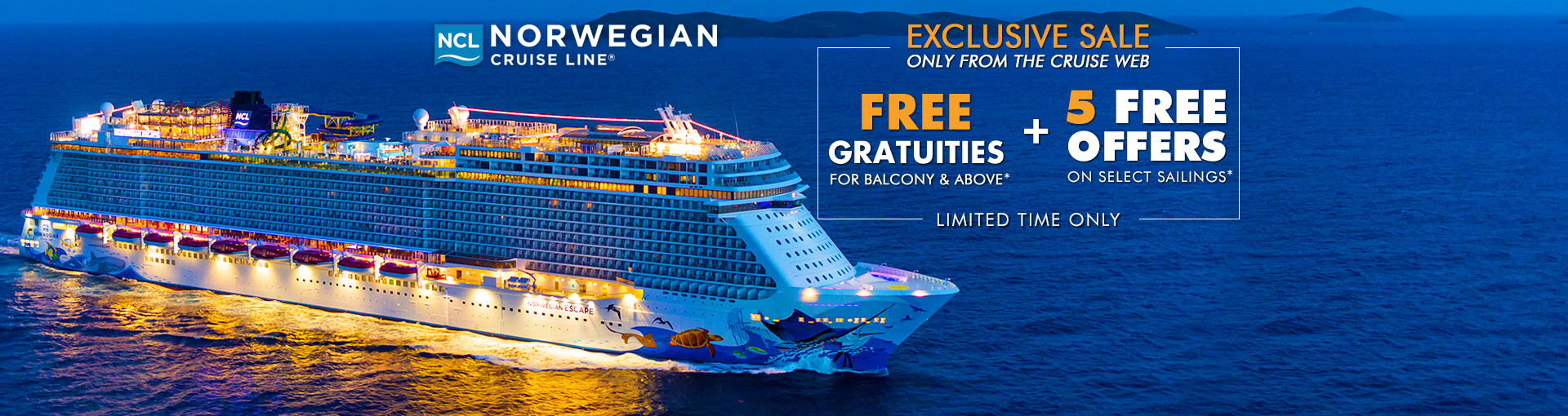 Norwegian Cruise Line Specials Free Gratuities Shore - ncl free promotions