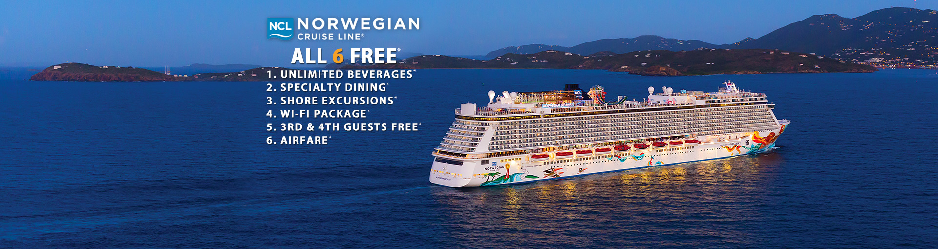 Image result for Take Six Free norwegian cruise offers